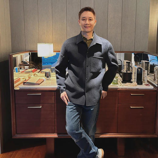 【顺丰包邮】03303 洛诗琳秋冬新款男士翻领羊毛呢子外套1005 商品图1