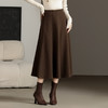 羊毛裙秋冬季新款，高腰显瘦中长款半身裙YGLR7073 商品缩略图1