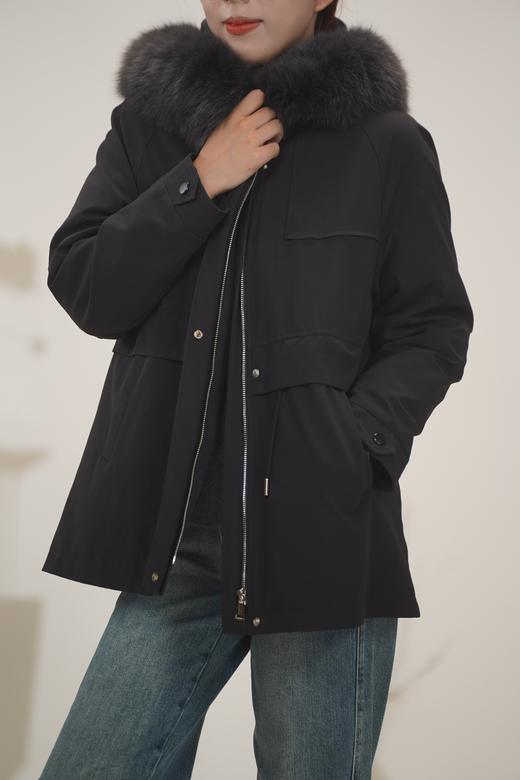 【年货节】臣禾狐狸毛领水貂派克鹅绒服	JZ244250237预售 商品图2