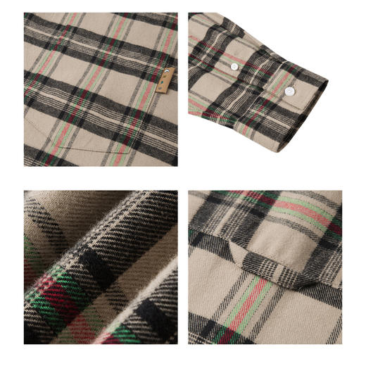 gxg.jeans男装秋季翻领格纹设计长袖衬衫 热卖衬衫 JEX10301423 商品图3