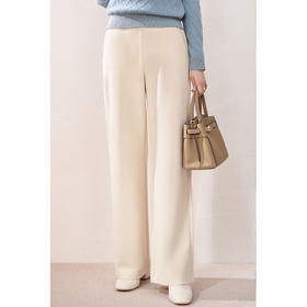 西子/【软软糯糯】秋冬弹力高腰桑蚕丝羊毛百搭显瘦直筒裤/ZZSG007