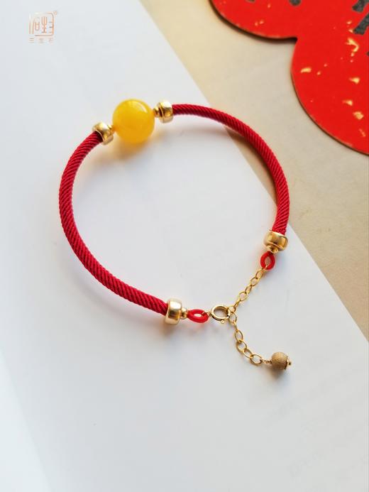 蜜蜡转运珠吉祥红绳 商品图3