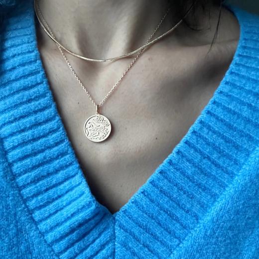 LHWINDSOR 原创设计龙形祥云金币项链 商品图2