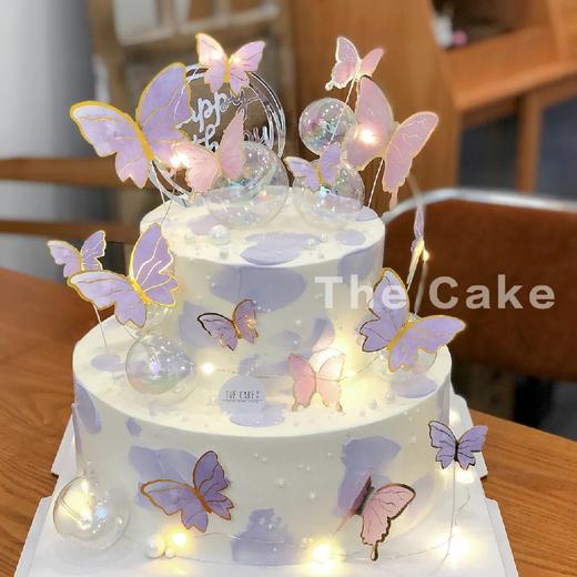 翩翩起舞💕【创意蝴蝶双层蛋糕】 商品图0