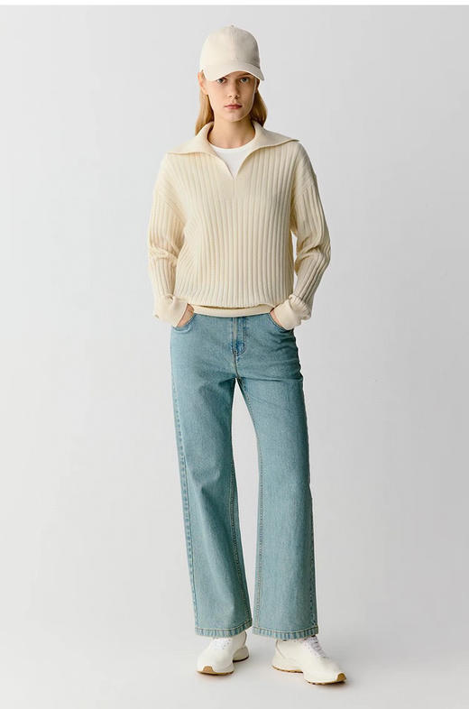 126-6圆正 小禾 土壤系列 牛仔棉 弹力牛仔裤 167/135穿29 商品图4