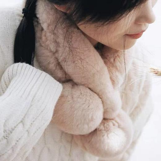 真真真兔毛保暖围脖无异味超柔 商品图4