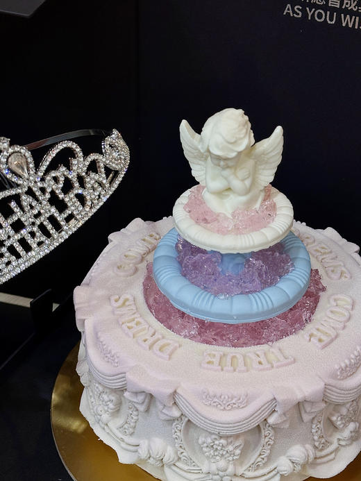 【提前一天】所愿皆所得 许愿池·白桃茉莉慕斯蛋糕 商品图1