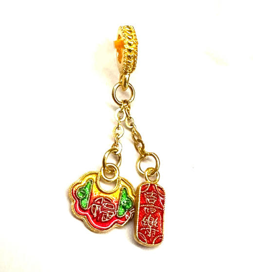 万花系列黄金喜乐如意挂坠 足金国潮转运珠女士礼物MEMORA诗普琳HP828301 商品图0