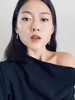 LHWINDSOR 倔强的锁链耳环闪钻不对称长链耳环LHWindsor 商品缩略图1