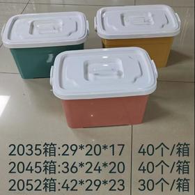 【JL】国产整理箱收纳箱 带盖可拎 颜色随机