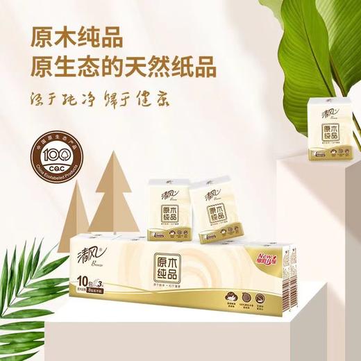 清风原木纯品系列卫生纸 商品图12