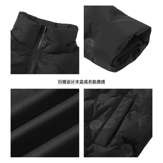 gxgjeans男装冬季羽绒服青年男立领短款时尚压花羽绒服 商品图3