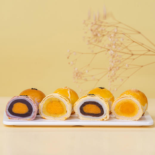 轩妈 蛋黄酥 4口味八枚装组合 55g*8 商品图5