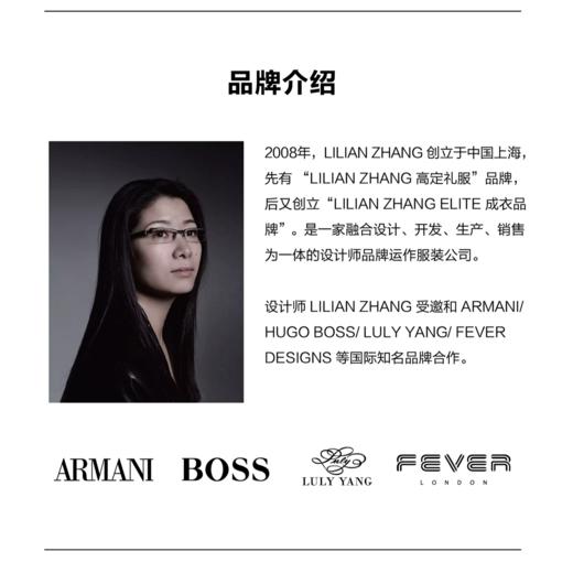 LILIAN ZHANG——定制 、无领极简风黑色通勤西装设计师外套 2405028 商品图2