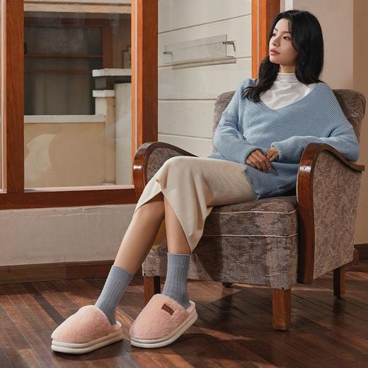 【秒杀】朴西糯米糍秋冬新款室内家用保暖防滑居家棉拖鞋情侣拖鞋 商品图4