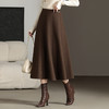 羊毛裙秋冬季新款，高腰显瘦中长款半身裙YGLR7073 商品缩略图0