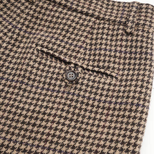 ROMI STUDIO“quiet luxury”精纺羊毛高腰英伦复古格纹裤23AWK563 商品图3