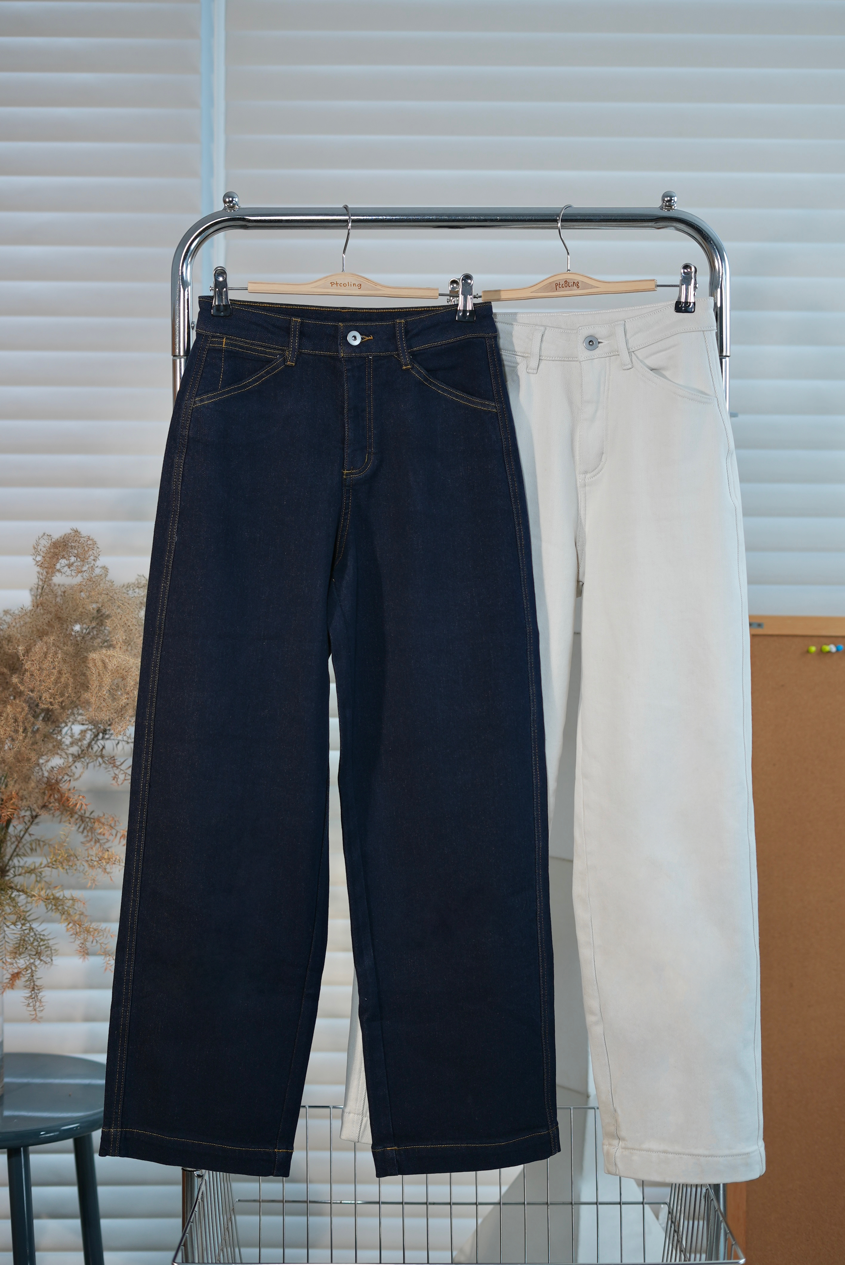 一触即暖加绒加暖新镰刀土壤系列牛仔裤