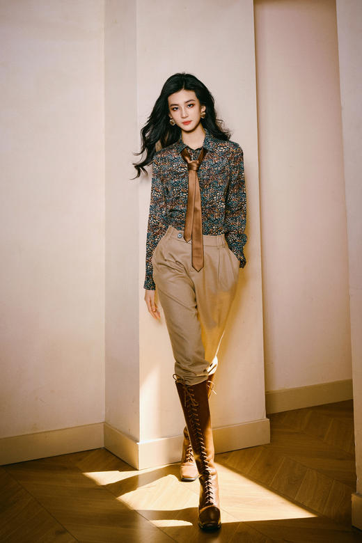 J20334552  豹纹衬衫 100%真丝 百搭 小众 高级（四季可穿）颈袖添香 商品图2