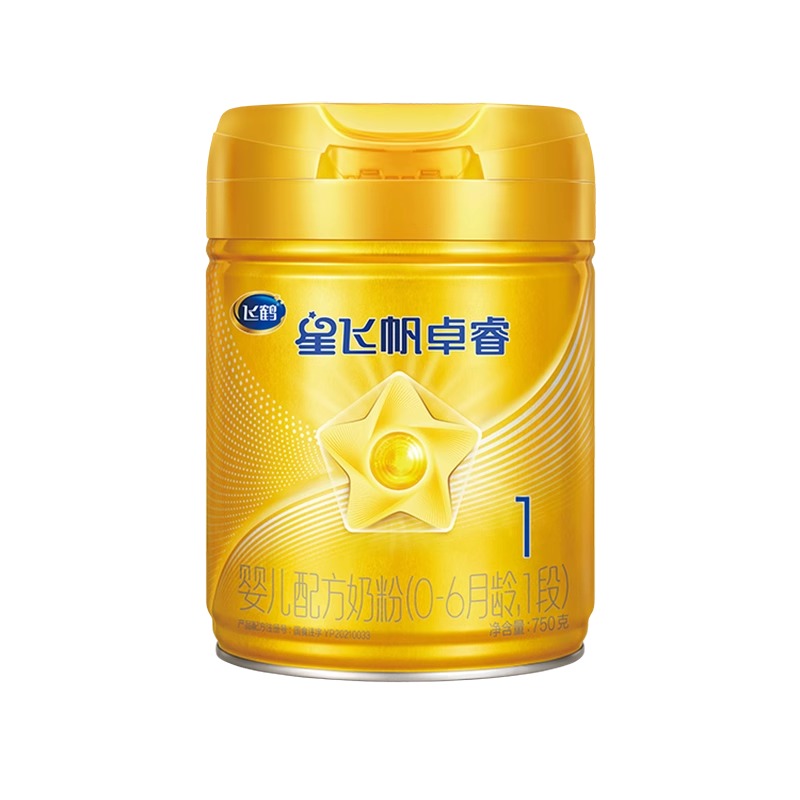 飞鹤星飞帆卓睿婴儿配方奶粉（0-6月龄，1段）750g