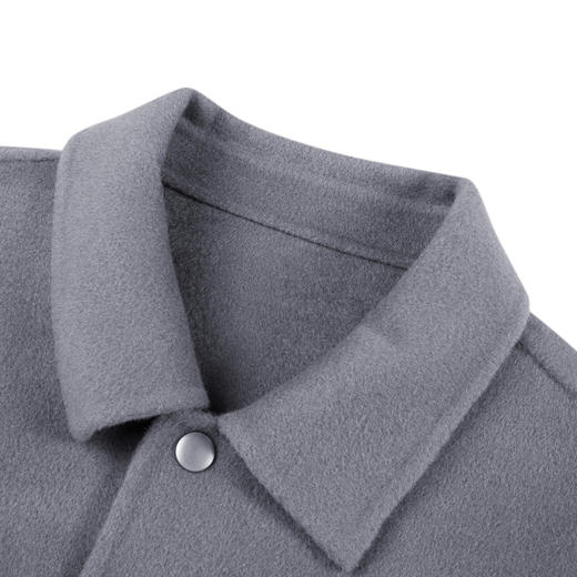 gxg.jeans男装冬季绵羊毛翻领夹克 深灰色毛呢夹克外套男JD1210616I 商品图2