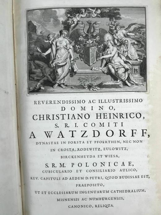 【拉丁语】41*28cm！含藏书票！1745年 修昔底德《伯罗奔尼撒战争史》 2幅版画插图2幅展开地图 全犊皮精装 商品图6
