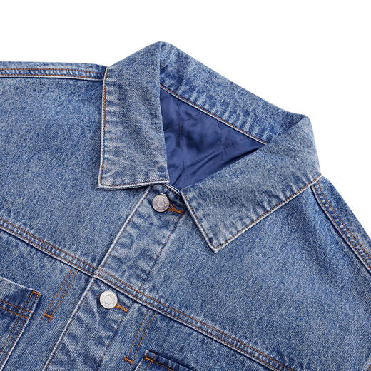 gxg.jeans男装冬季热卖夹克翻领棉蓝色夹克JEX12100384 商品图2