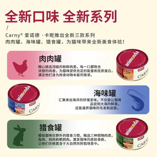 animonda爱诺德猫咪主食罐头  德国品牌 新品尝鲜套餐 高蛋白无谷成猫补充营养 商品图4