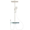 网红奶油风淋浴恒温数显全铜花洒套装浴室装修 增压 背喷腰喷SPA 数显 氛围灯钢琴键 五档增压套装1520 商品缩略图4