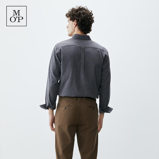 Marc O'Polo/MOP秋季新款经典百搭棉羊毛混纺长袖衬衫男上衣 商品图2