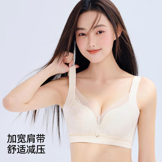 【聚拢调整型】熳洁儿 内衣小胸显大文胸性感蕾丝无痕美背收副乳24261526 商品图5