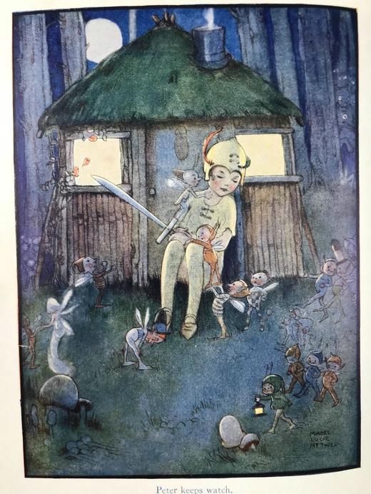 1932年 詹姆斯·巴利《彼得潘与温蒂》 28幅插图 布面精装18开 商品图2