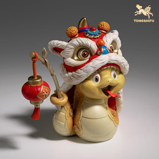 铜师傅《金蛇迎福》客厅桌面蛇年铜摆件 家居工艺品 蛇年吉祥物 商品图3