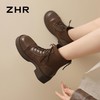 ZHR则则英伦风厚底马丁靴女2024新款时尚潮流百搭显瘦短靴小个子 商品缩略图9