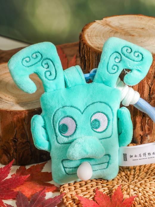 双面神人青铜头像捏捏毛绒挂件 商品图1