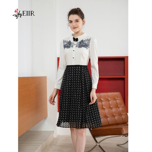 司歌衬衫连衣裙长袖假两件春秋A901047X 商品图1