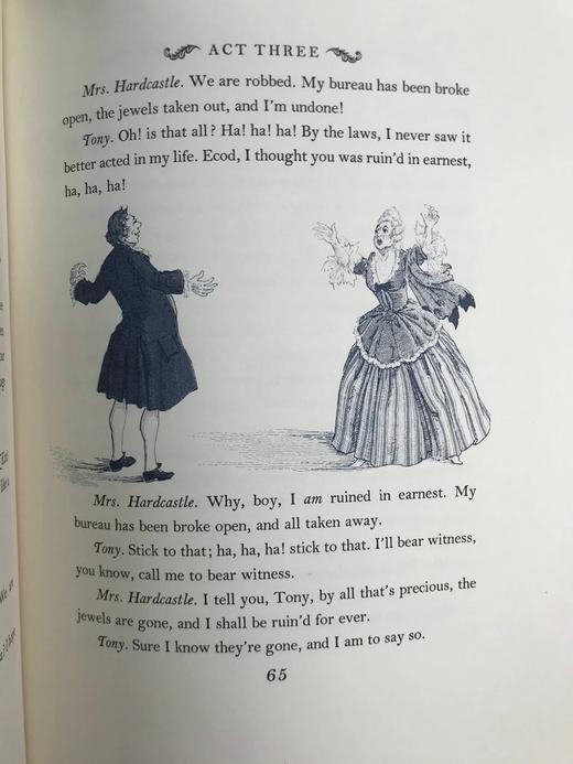 戈德史密斯《屈身求爱》 克莱兰经典插图 豪华皮装16开 商品图7