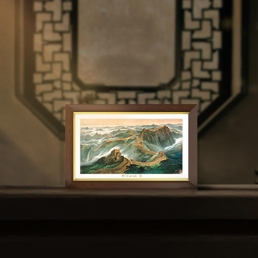 《许仁龙·万里长城》银版画足银999摆件挂画送长辈朋友乔迁礼物 商品图4