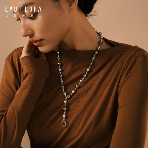 『银河预报』混色仿珍珠锆石项链 商品图1