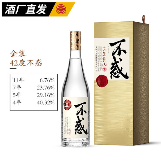 文王贡酒 42度/50度人生不惑 文王不惑系列 真年份白酒 安徽特产 商品图1