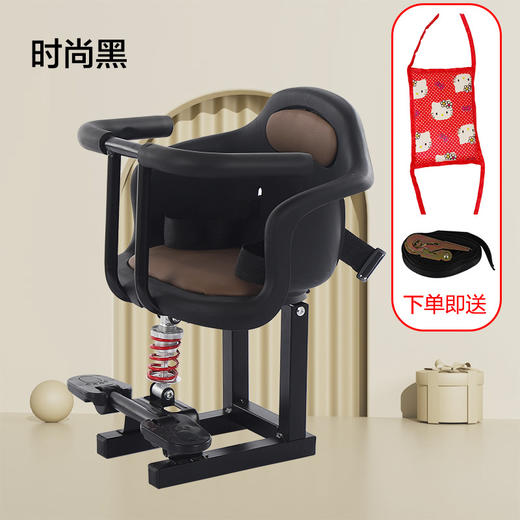 【电动车前置座椅，宝宝舒适出行】电动车儿童座椅 前置宝宝坐椅摩托车 婴儿安全凳子 带娃神器雅迪爱玛-QQ 商品图7