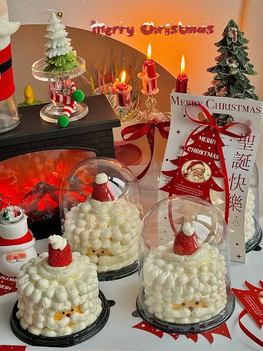 圣诞老人蛋糕（直径12厘米 高15厘米左右，包含装饰的高度） 商品图0