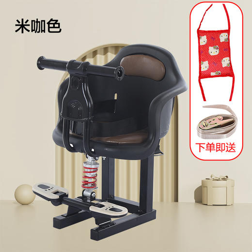 【电动车前置座椅，宝宝舒适出行】电动车儿童座椅 前置宝宝坐椅摩托车 婴儿安全凳子 带娃神器雅迪爱玛-QQ 商品图6