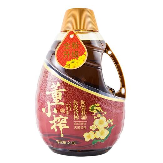 董小榨去皮冷榨黄菜籽油2.18L/瓶 商品图0