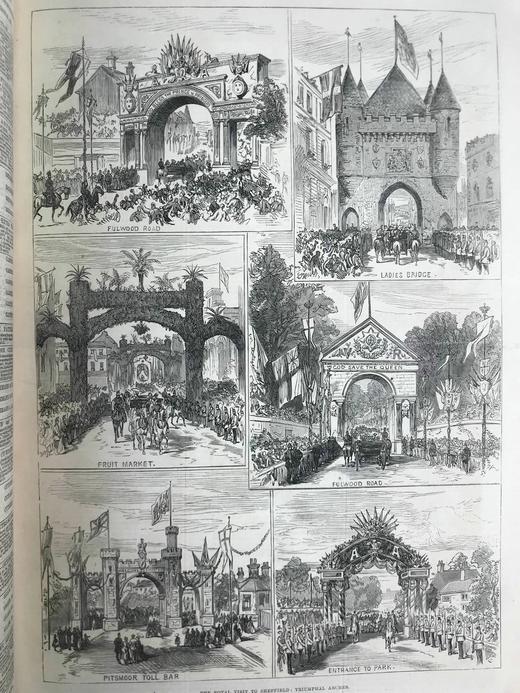 41*30cm！1875年下半年 伦敦新闻画报 数百幅版画插图 布脊精装8开 商品图13