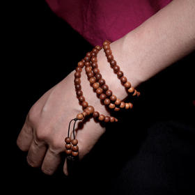 【青山特惠】0.6*108颗印度迈索尔正区黑肉老山檀手串 L30