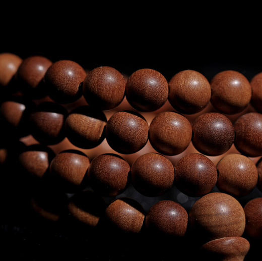 【青山特惠】0.6*108颗印度迈索尔正区黑肉老山檀手串 L30 商品图7