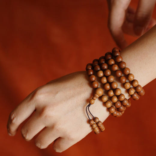 【青山特惠】0.6*108颗/ 0.8*108颗 印度迈索尔正区老山檀 红肉级老料手串 L18 商品图7