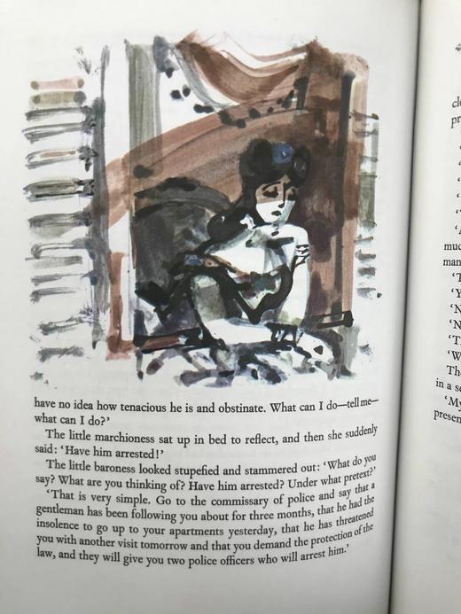 莫泊桑故事集 配多幅水彩画插图 豪华皮装18开 商品图7