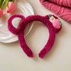 【阔爱草莓熊合集】可爱小熊发箍 敷面膜洗脸洗头毛绒发带 网红发夹草莓熊 颅顶束发带-QQ 商品缩略图5